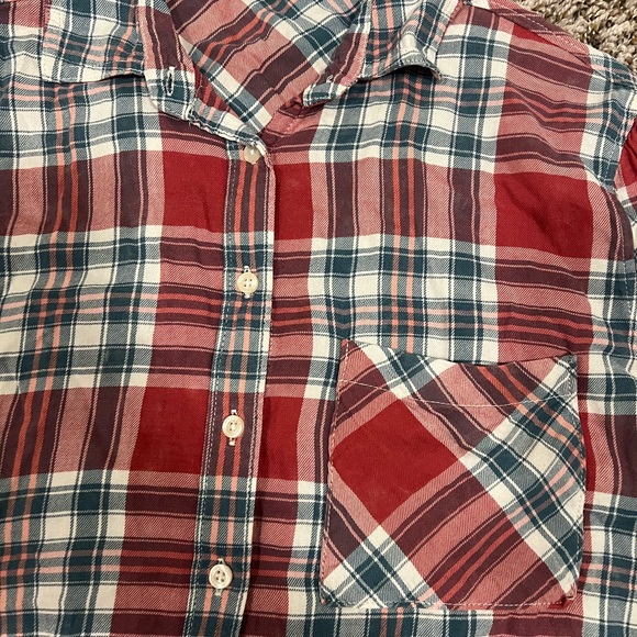 Aeropostale women’s plaid flannel - Picture 3 of 5